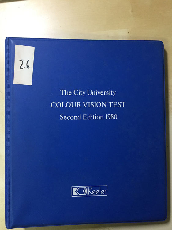 City University 1980 Colour Vision Test