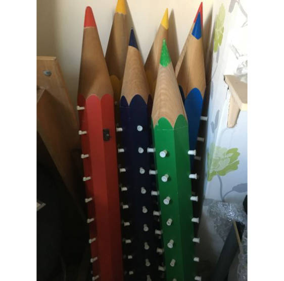 Children's pencil displays