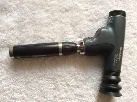Pan optic ophthalmoscope head
