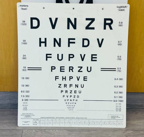 Eye test chart 