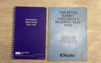 Near vision charts, Peter Rabbit and adult vocatio