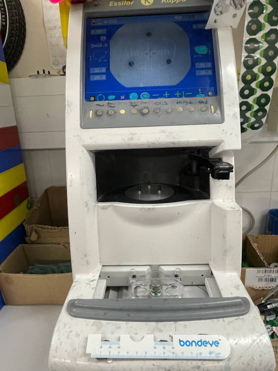 2 Essilor Kappa edgers and blockers Used Lens Edgers Lab Equipment