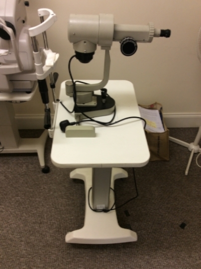 Keratometer with table for sale. 