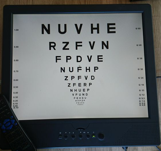 Thompson test chart