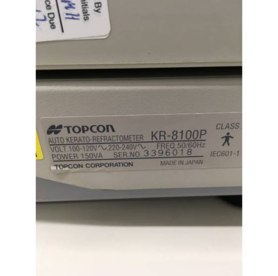 Topcon KR-8100P auto kerato-refractometer