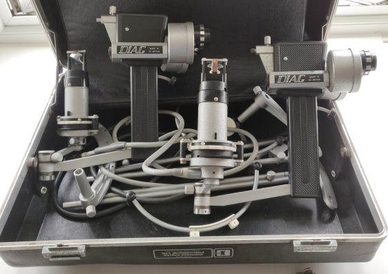 Hand held slit lamp