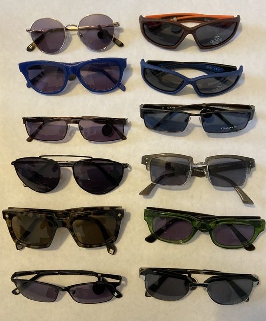 12 mixed sunglasses Reduced to Clear Clearance Used Optical