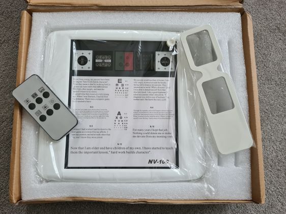 Near Mallet Unit / Near Vision Testing Chart (with