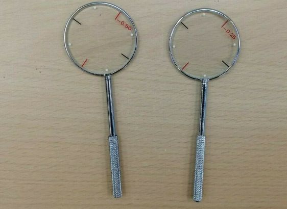 0.25/0.5 Round Optical Trial Cross Cylinder Lens