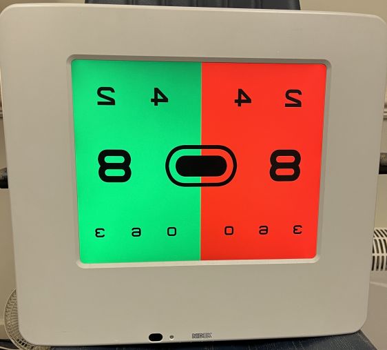 Nidek LCD Test Chart