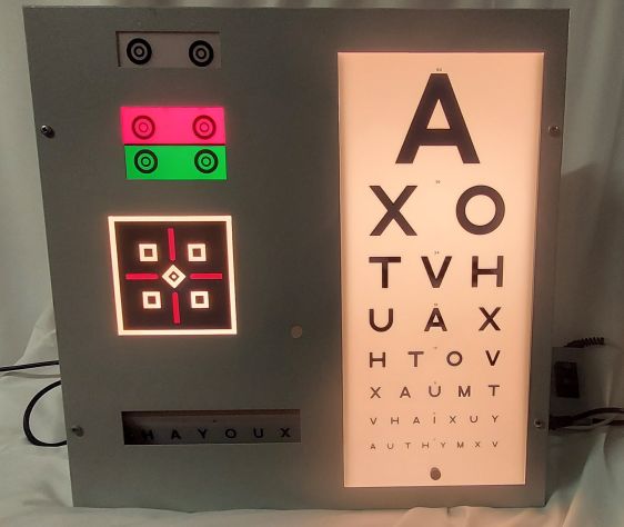 Ophthalmic Panel Light Chart