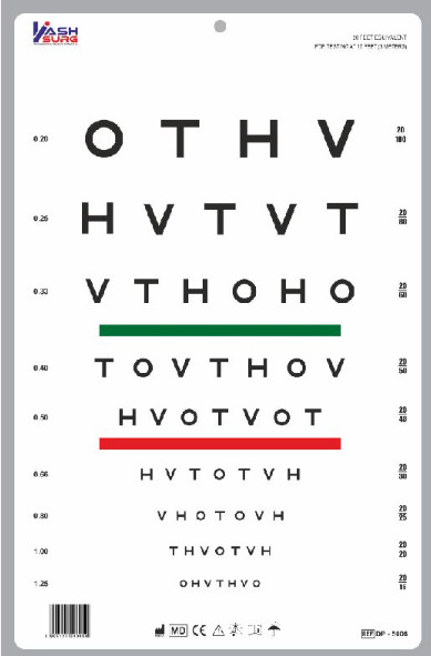 Hotv Optotypes Eye Chart