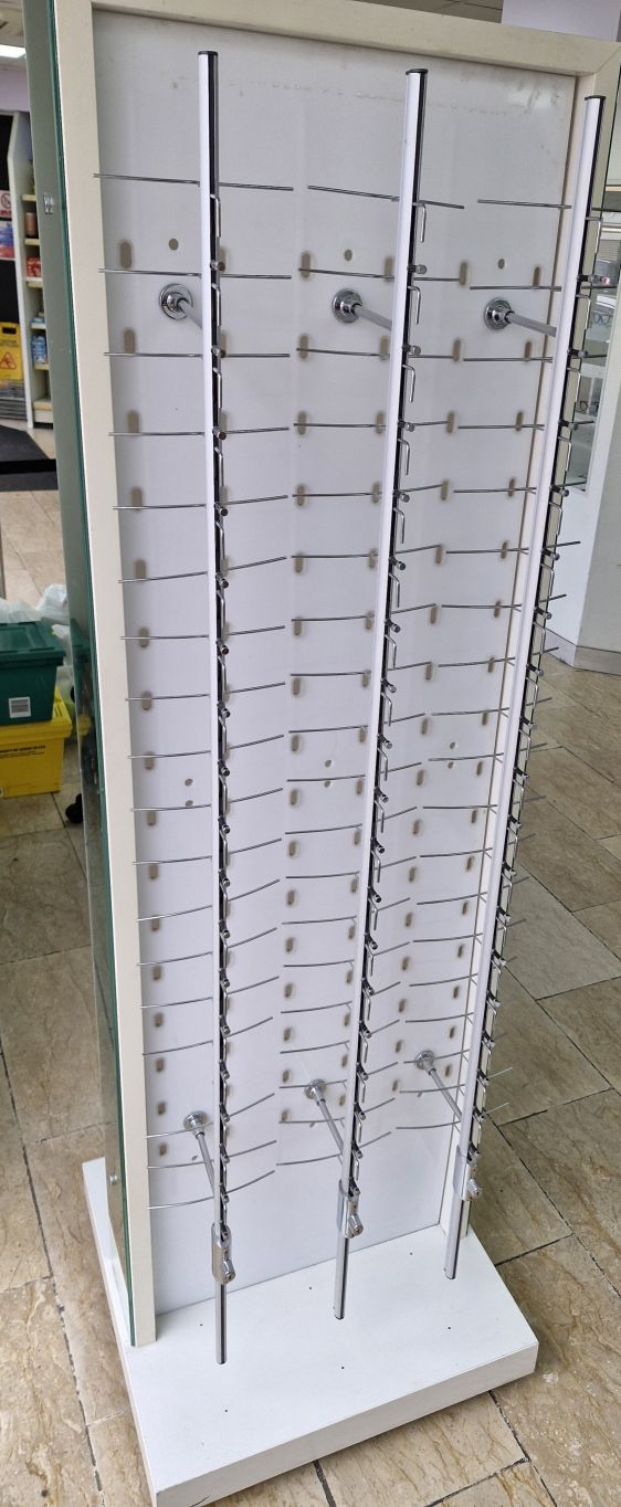 Frame Display Stand with wheels and mirror sides 