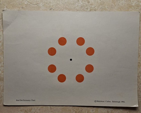 Red Dot Perimetry Chart