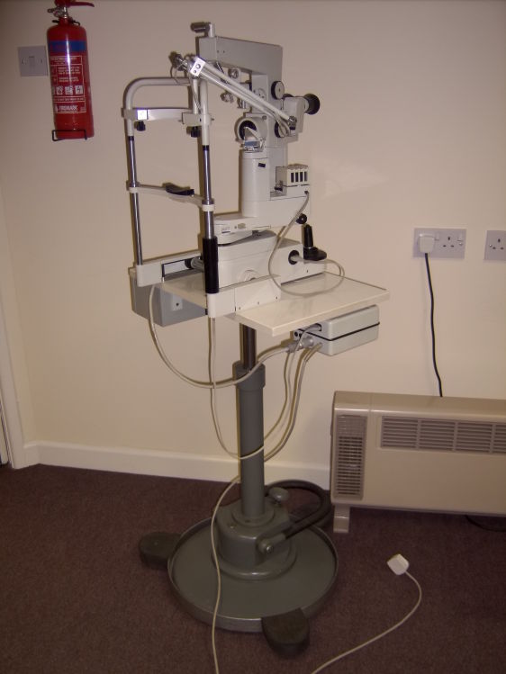 Zeiss 110 Slit Lamp with Goldmann Attachment