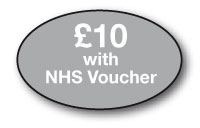 £10 with NHS voucher  /bx 250