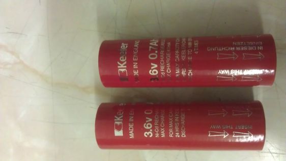 2 Keeler Ni-Cad replacement batteries