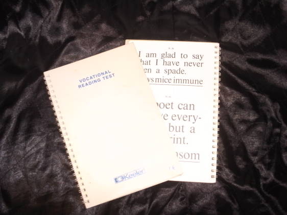 2 VOCATIONAL READING TEST S