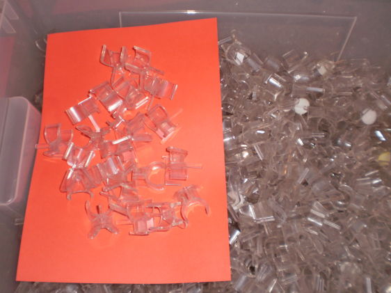 plastic pole clips