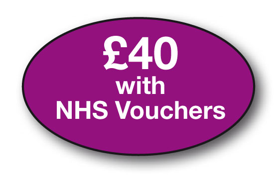 £40 with NHS voucher bx/250