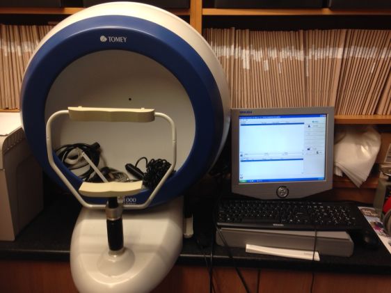 Tomey AP 1000 full threshold fields screener