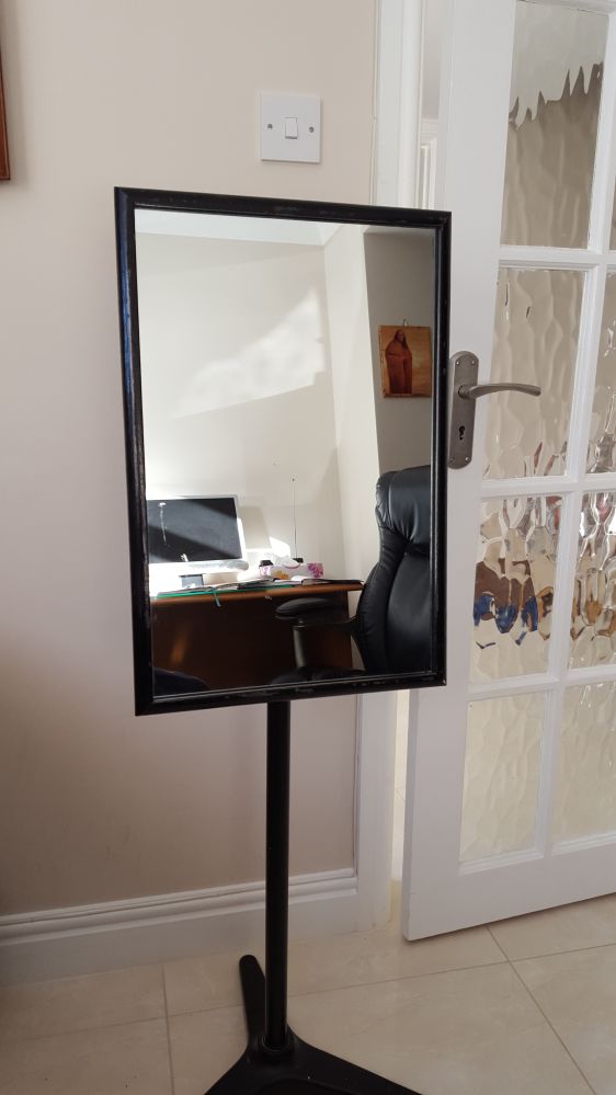 Freestanding floor mirror