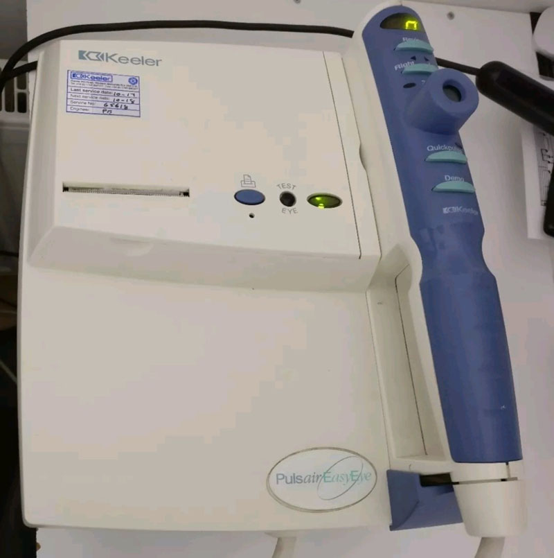 Serviced Keeler Pulsair Easy Eye Used Tonometers Desktop