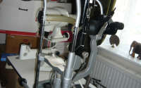 Slit lamp on double instrument lable 